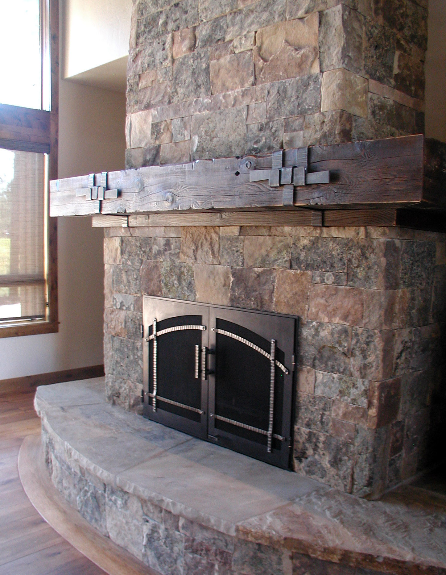 F5 Forged & Fabricated Fireplace Doors & Mantel Straps