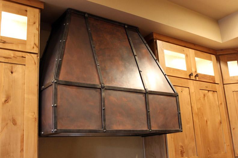 H6 Copper and Steel Vent Hood Cover