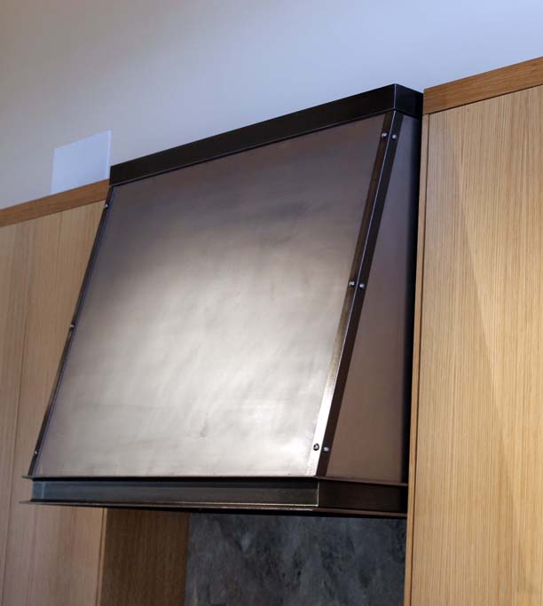 H2 Contemporary Range Hood Cover With Accents